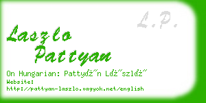 laszlo pattyan business card